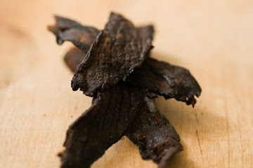 Texas beef jerky, made in an oven