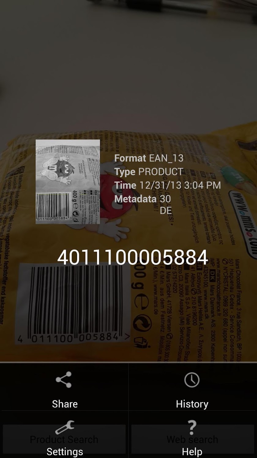 QR Barcode Scanner Screen 3
