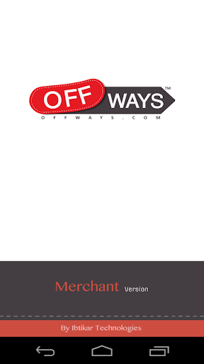 Offways Merchant App