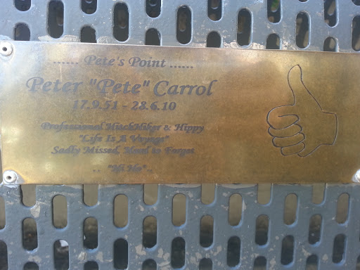 Pete Carrol Memorial Bench