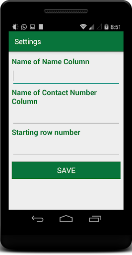 Import Export Excel Contacts