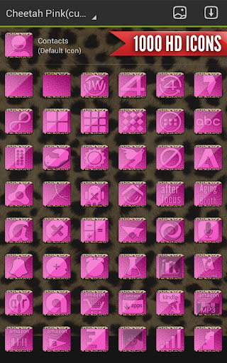 【免費個人化App】Complete Cheetah Pink Theme-APP點子