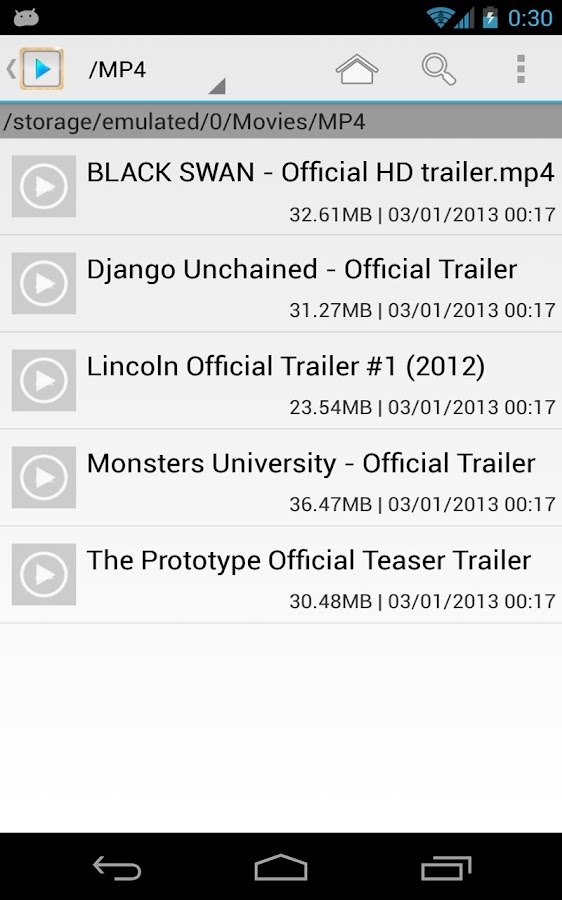 MP4-MKV-MOV Video Player - screenshot