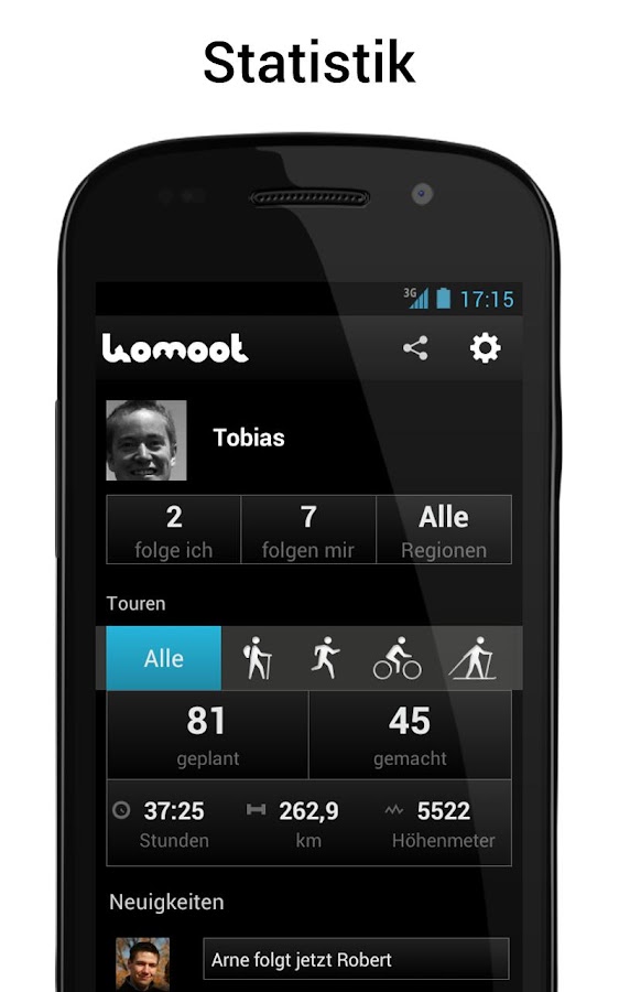 navi app für fahrrad und wandern
