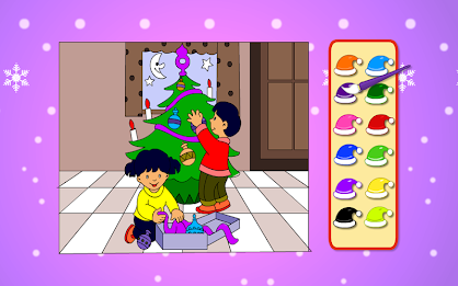 Christmas Coloring Pages Kids poster 8