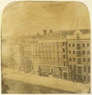 Gezicht vanaf het dak van het huis van de fotograaf op het Singel, Amsterdam