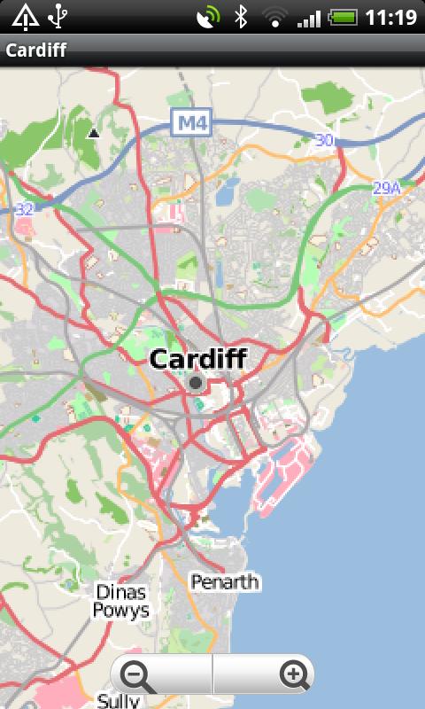 Android application Cardiff Street Map screenshort