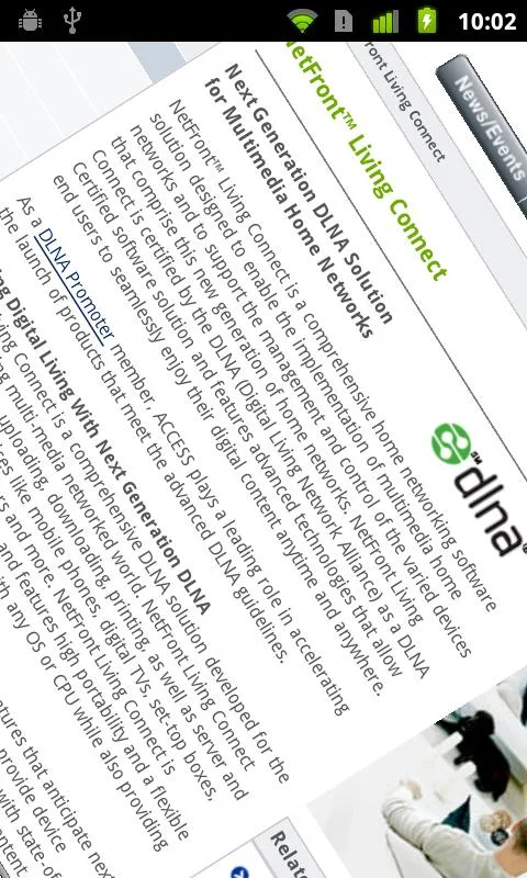 NetFront Life Browser - screenshot