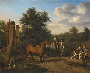 RIJKS: Adriaen van de Velde: The Hunting Party 1669