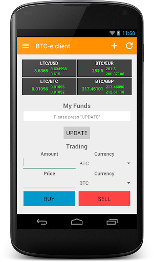 BTC-e client