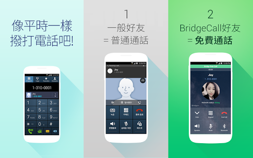 BridgeCall – 簡便的免費通話