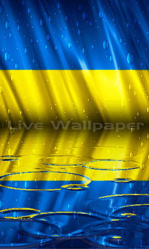 Ukraine Flag Raindrop