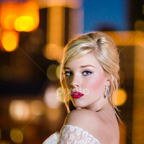 Bride in the city night by Igor Photos.com - Wedding Bride