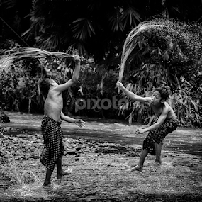 Splash War by Andreas Sugiarto - Babies & Children Children Candids