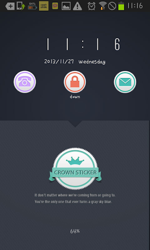 Crown Sticker go locker theme