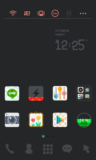 Check Check Black Dodol Theme