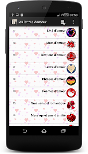 Free les lettres d'amour APK for Android
