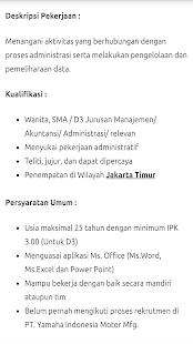 Lowongan Kerja Indonesia Screenshots 3