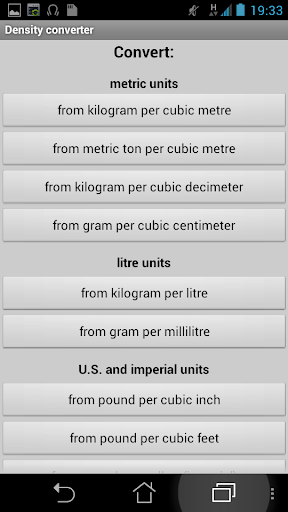 Density converter