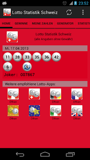 Lotto Statistik Schweiz