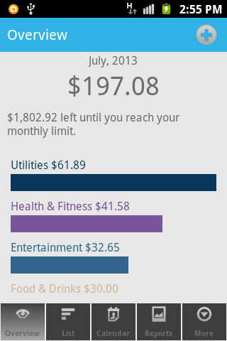 Android application SmartMoney - Expense Manager screenshort