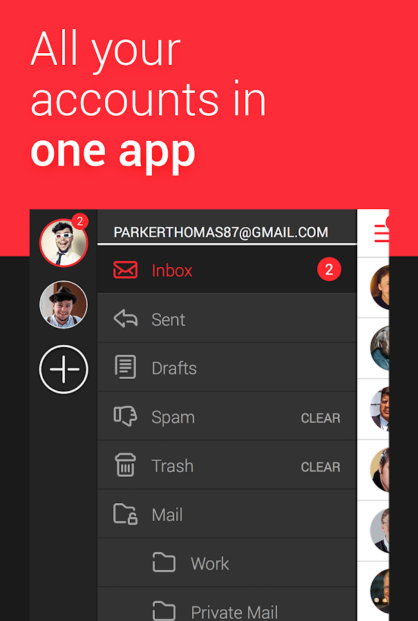 myMail—free email application - screenshot