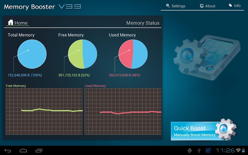 Memory Booster Tablet Version Screen 2