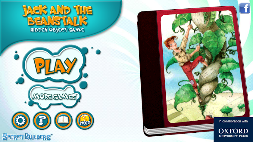 Hidden Object Jack &amp; Beanstalk Screen 1