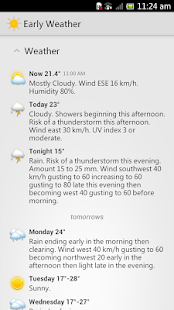Canada Weather - EarlyWeather Screen 2