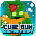 Cube Gun 3D : Winter Craft icon