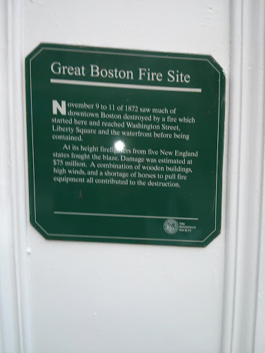 Great Boston Fire Site, 1872