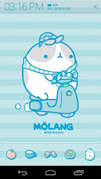 Molang IceCream Blue Atom poster 2