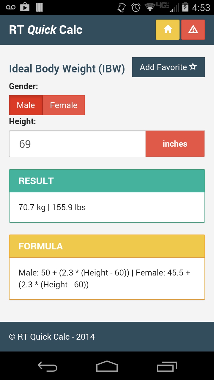 RT Quick Calc Screen 3
