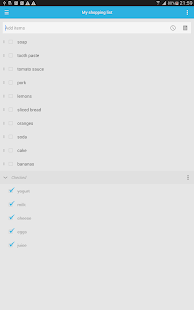Shopping List Screenshots 1