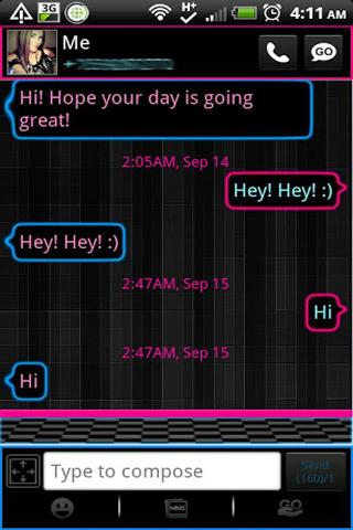 【免費個人化App】GO SMS - Stylish Neon-APP點子