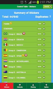 Lastest Table Control-Panini/Brazil'14 APK