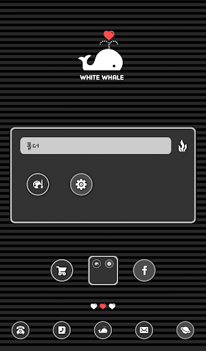 【免費個人化App】white whale 도돌런처 테마-APP點子