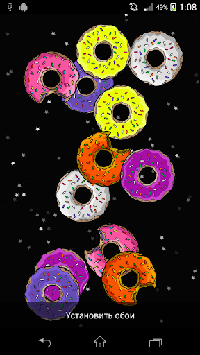 Cosmic Donuts Live Wallpaper