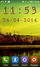 Pink Digital Clock poster 4