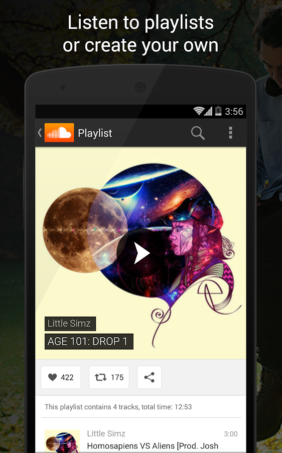  SoundCloud - música e áudio: captura de tela 