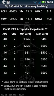 CRJ200 Load Planning Tool Screenshots 3