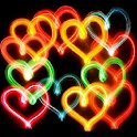 3D colorful hearts logo