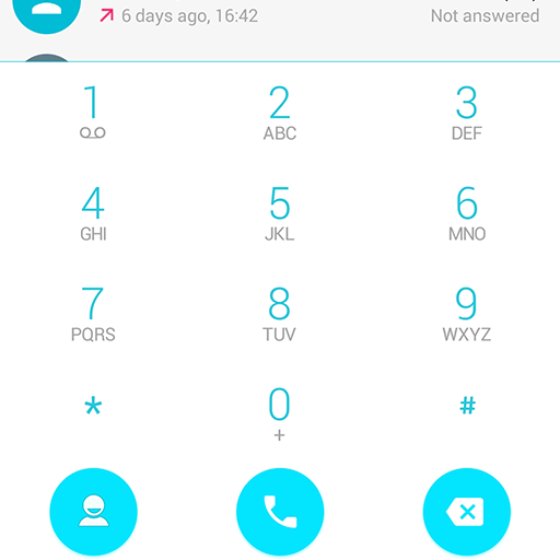 Dialer theme Droid L White LOGO-APP點子