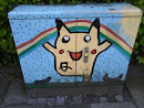 Pikachu Stromkasten Mural