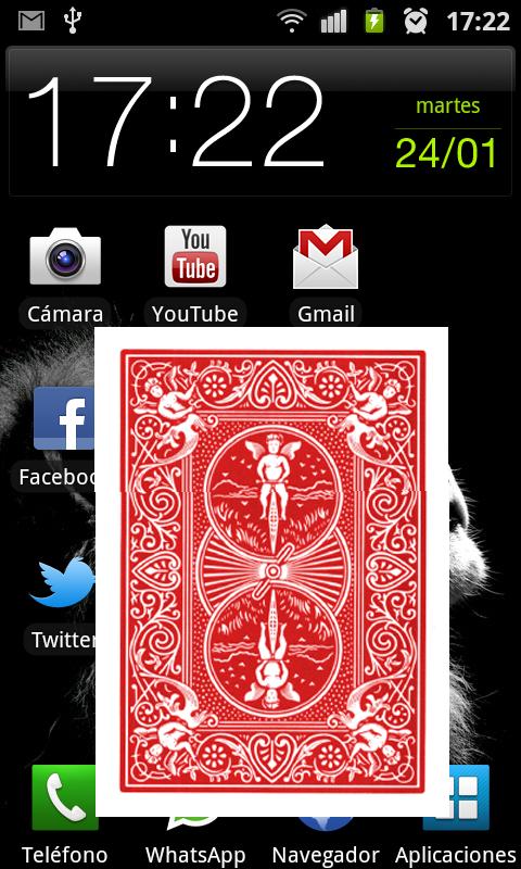 Android application Magic card in mobile screenshort