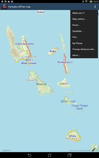 Vanuatu offline map