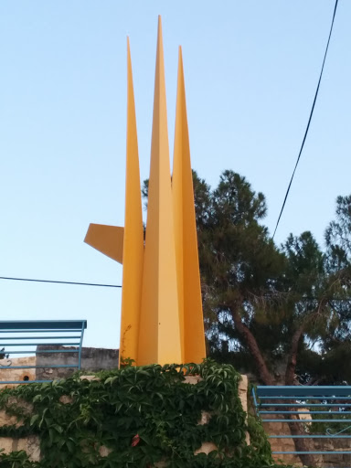 Spikes In Yellow Sculpture