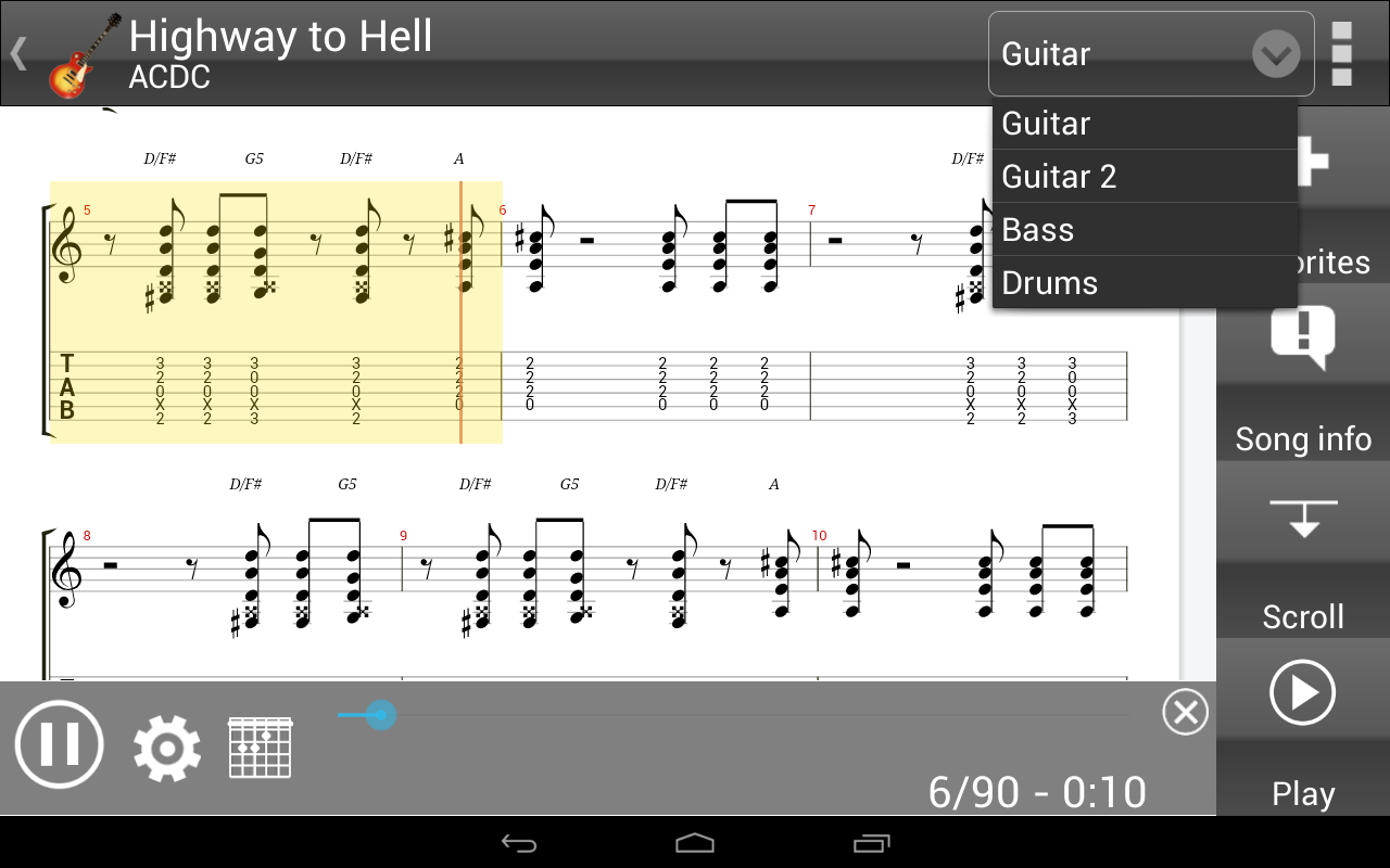 GuitarTab Tabs and chords Android Apps on Google Play