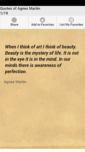Quotes of Agnes Martin
