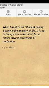 Lastest Quotes of Agnes Martin APK for PC